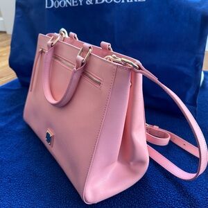 Dooney & Bourke Pink Leather Tote Bag